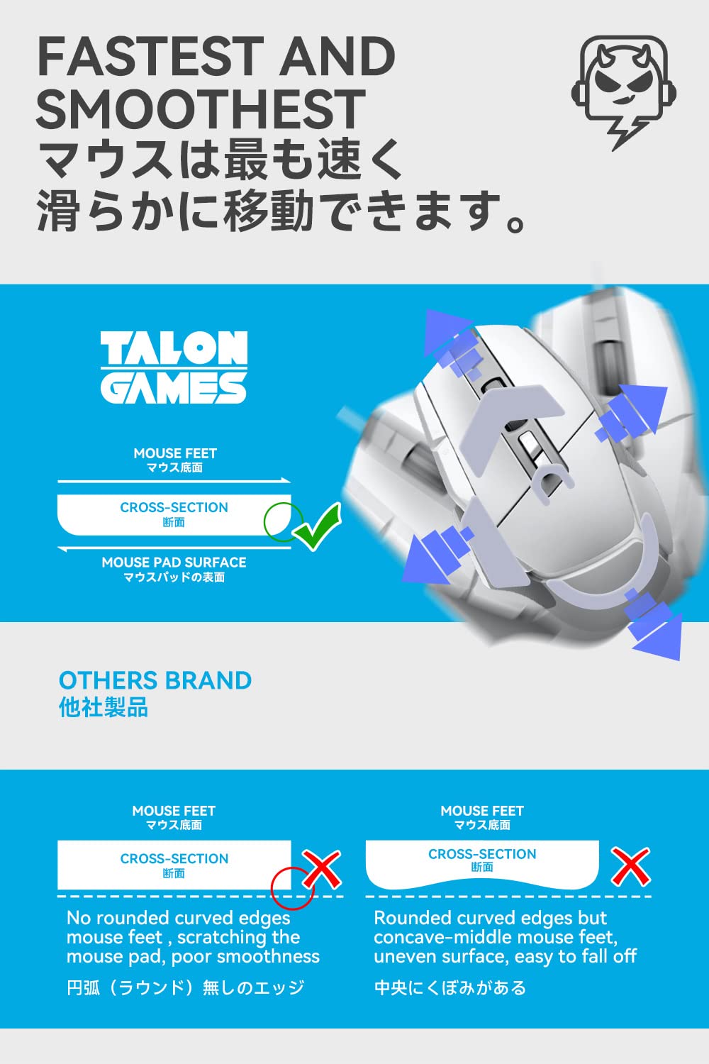 G502ワイヤレス + マウスソール Amazon | Sikai マウスソール ガラス製 for Logicool G502 X